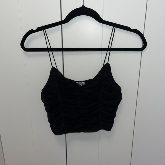 Mesh Ruched Cami - Picture 2 of 3
